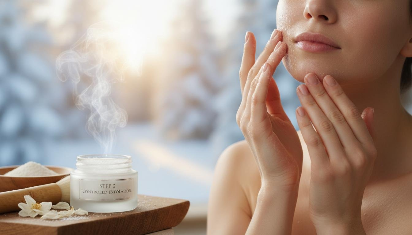 Discover our 5-step winter skin care routine for irresistibly velvety, glowing skin. Step 2: controlled exfoliation Discover our 5-step winter skin care routine for irresistibly velvety, glowing skin. Step 2: controlled exfoliation фото